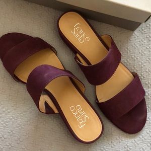 Franco Sarto Burgundy Sandals